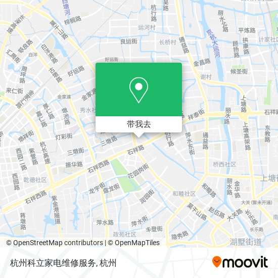 杭州科立家电维修服务地图
