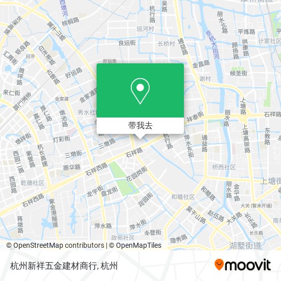 杭州新祥五金建材商行地图