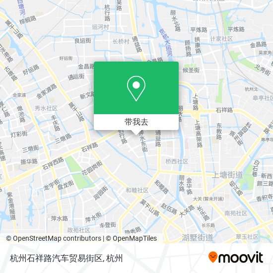 杭州石祥路汽车贸易街区地图
