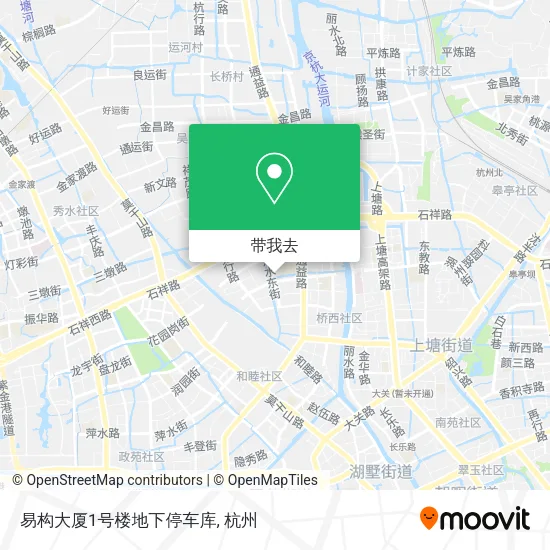 易构大厦1号楼地下停车库地图
