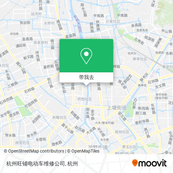 杭州旺铺电动车维修公司地图