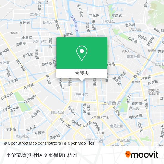 平价菜场(进社区文岚街店)地图