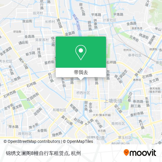 锦绣文澜阁8幢自行车租赁点地图