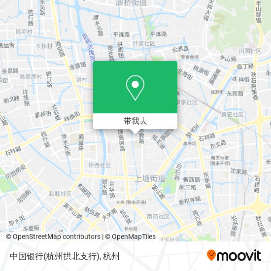 中国银行(杭州拱北支行)地图