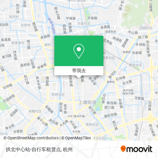 拱北中心站-自行车租赁点地图