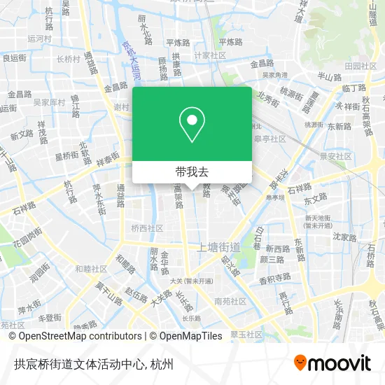 拱宸桥街道文体活动中心地图