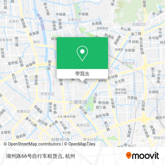 湖州路66号自行车租赁点地图