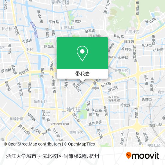 浙江大学城市学院北校区-尚雅楼2幢地图