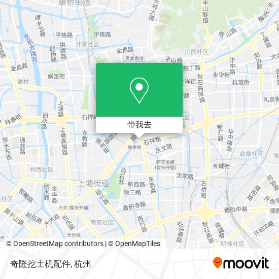奇隆挖土机配件地图