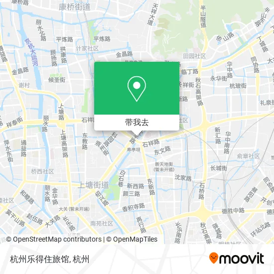 杭州乐得住旅馆地图