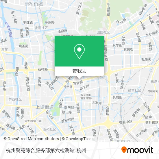 杭州警苑综合服务部第六检测站地图