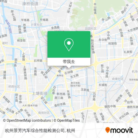 杭州景芳汽车综合性能检测公司地图