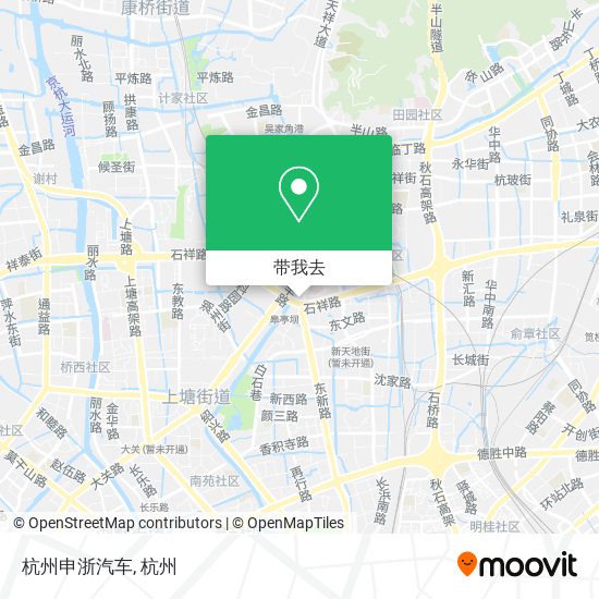 杭州申浙汽车地图