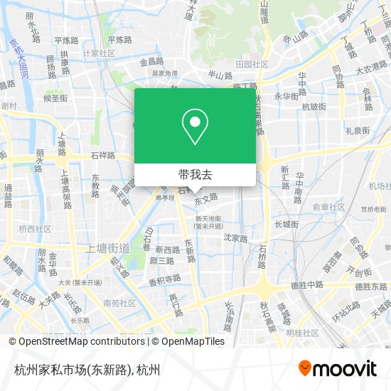 杭州家私市场(东新路)地图