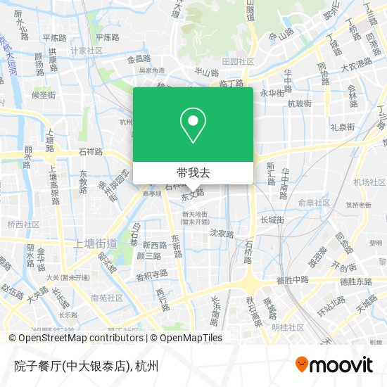 院子餐厅(中大银泰店)地图