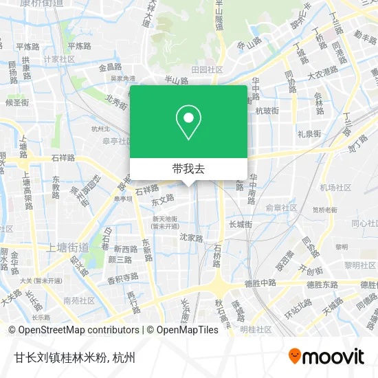 甘长刘镇桂林米粉地图