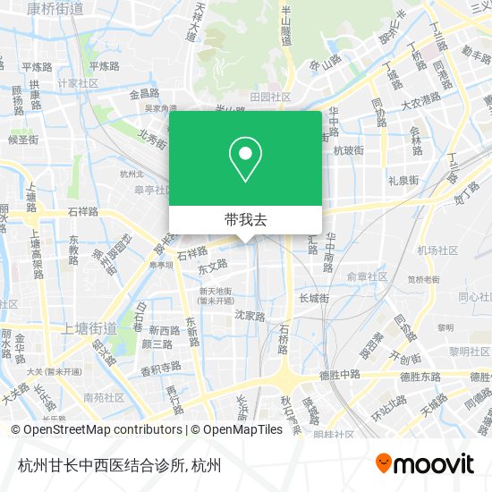 杭州甘长中西医结合诊所地图