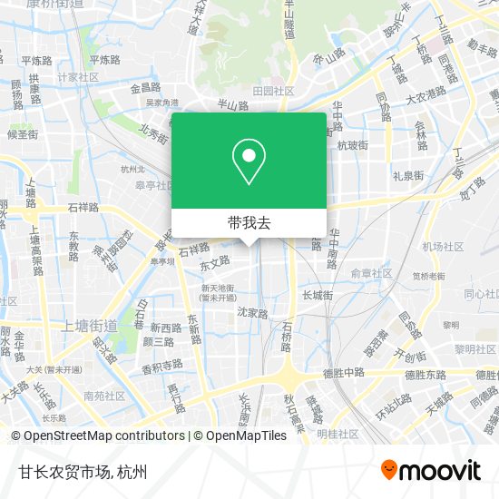 甘长农贸市场地图