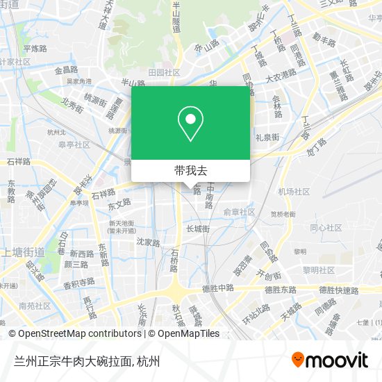 兰州正宗牛肉大碗拉面地图