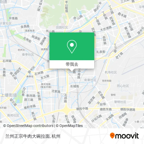 兰州正宗牛肉大碗拉面地图