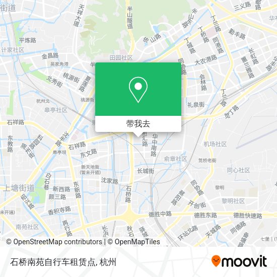 石桥南苑自行车租赁点地图