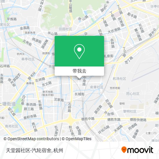 天堂园社区-汽轮宿舍地图