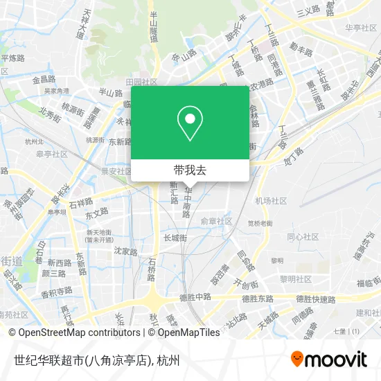 世纪华联超市(八角凉亭店)地图