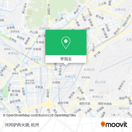河间驴肉火烧地图