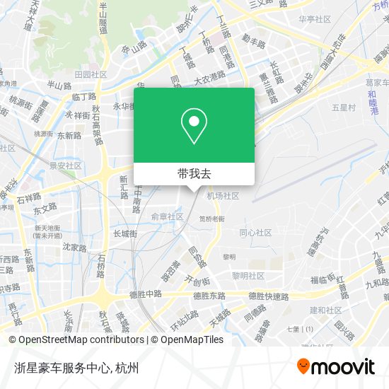 浙星豪车服务中心地图