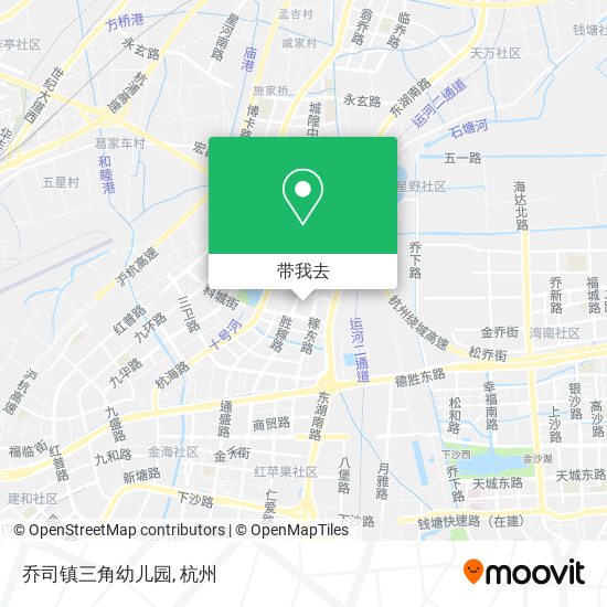 乔司镇三角幼儿园地图