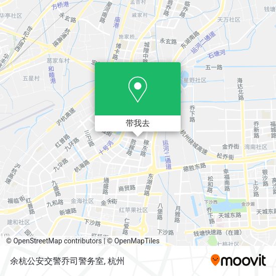 余杭公安交警乔司警务室地图