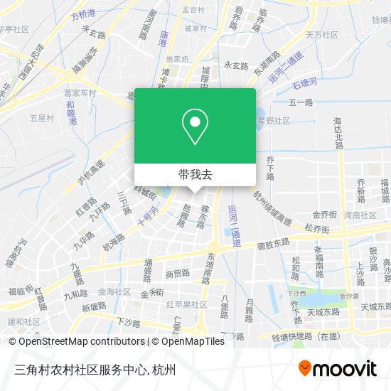 三角村农村社区服务中心地图