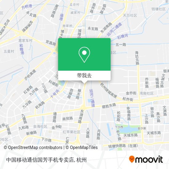 中国移动通信国芳手机专卖店地图