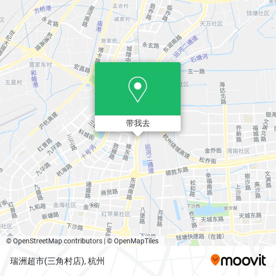 瑞洲超市(三角村店)地图