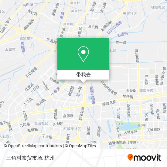 三角村农贸市场地图