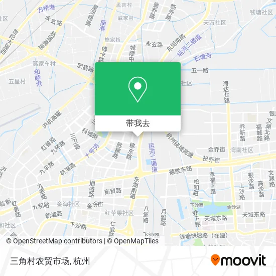 三角村农贸市场地图