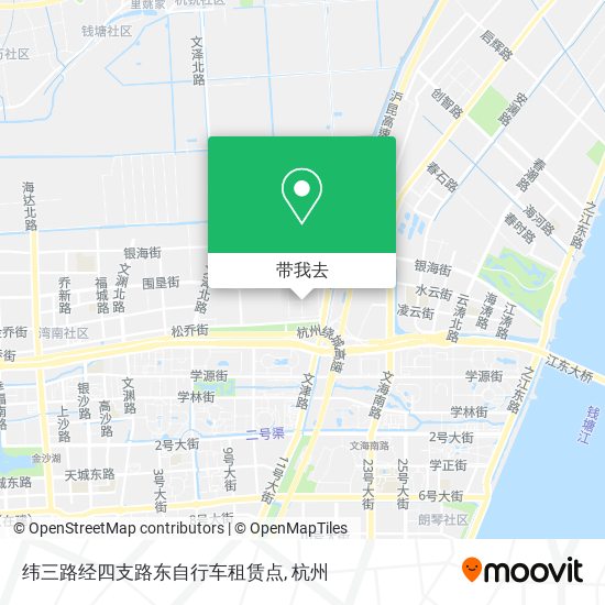 纬三路经四支路东自行车租赁点地图