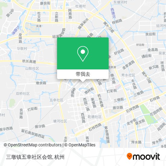三墩镇五幸社区会馆地图
