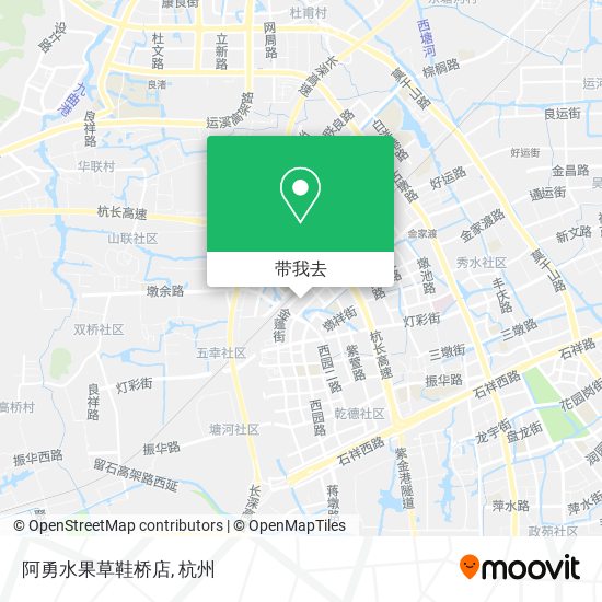 阿勇水果草鞋桥店地图