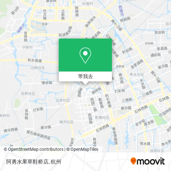 阿勇水果草鞋桥店地图