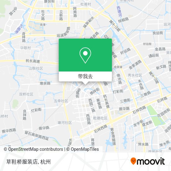 草鞋桥服装店地图
