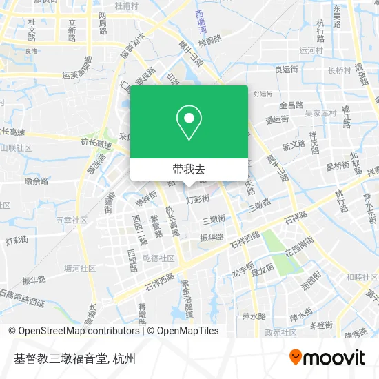 基督教三墩福音堂地图