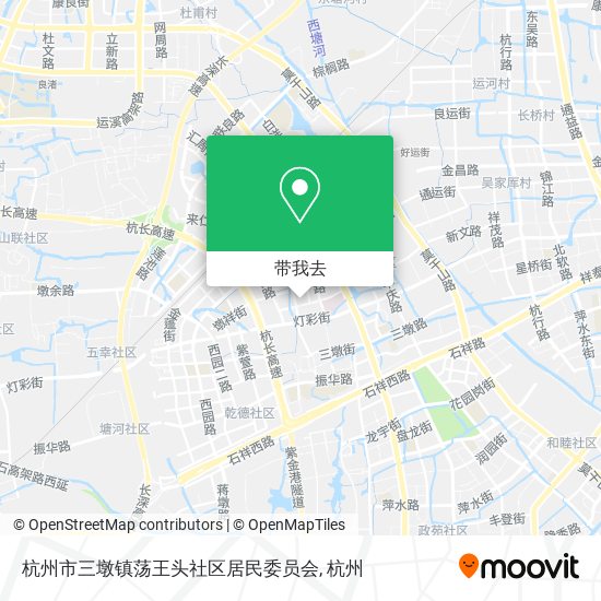 杭州市三墩镇荡王头社区居民委员会地图