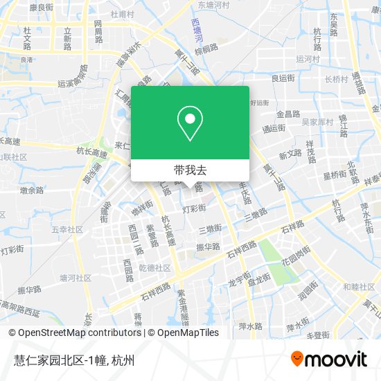 慧仁家园北区-1幢地图