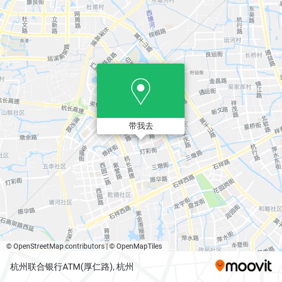 杭州联合银行ATM(厚仁路)地图