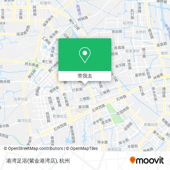 港湾足浴(紫金港湾店)地图
