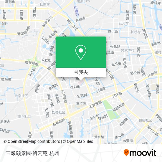 三墩颐景园-留云苑地图