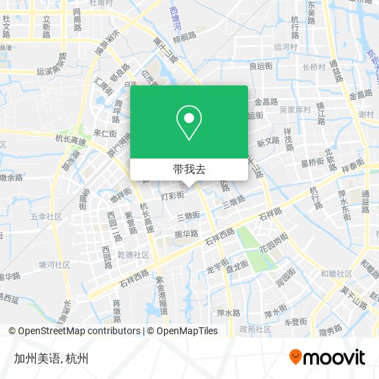 加州美语地图