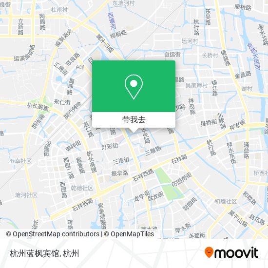 杭州蓝枫宾馆地图