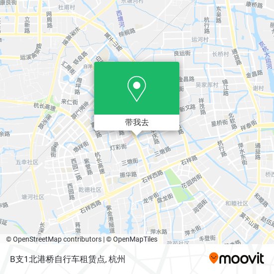 B支1北港桥自行车租赁点地图